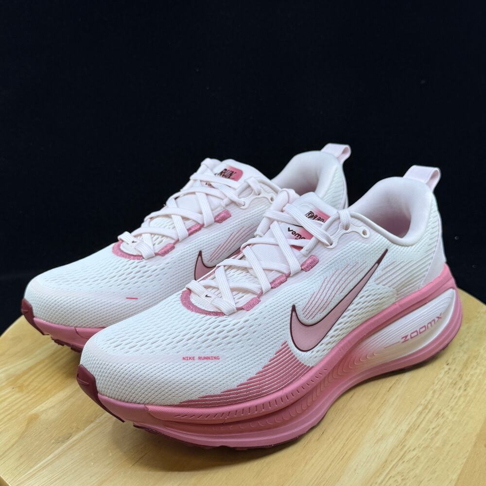 Nike Vomero 18 White/Pearl Pink/Team Red/Peony Women's Size 9 IQ9687-100 - Picture 7 of 9